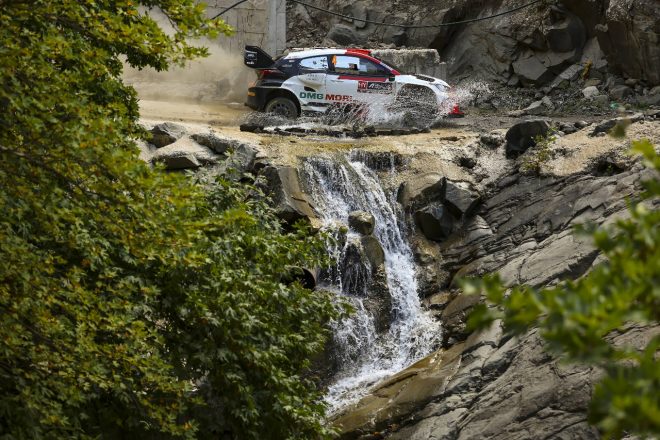 2022年のアクロポリス・ラリーに参戦したGRヤリス・ラリー1（TOYOTA GAZOO Racing WRT）