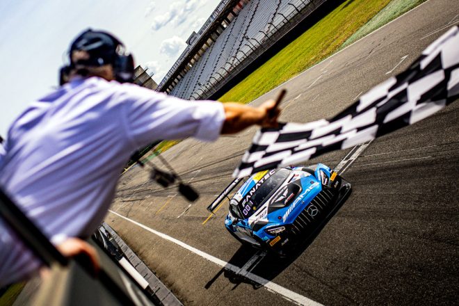 レース2を制したアコーディスASPチームの88号車メルセデスAMG GT3エボ　2023年GTWCヨーロッパ第7戦ホッケンハイム