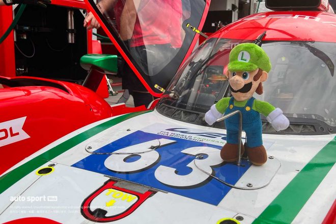 プレマのもう1台、63号車にはルイージ。ちなみにマリオとルイージは双子の兄弟。