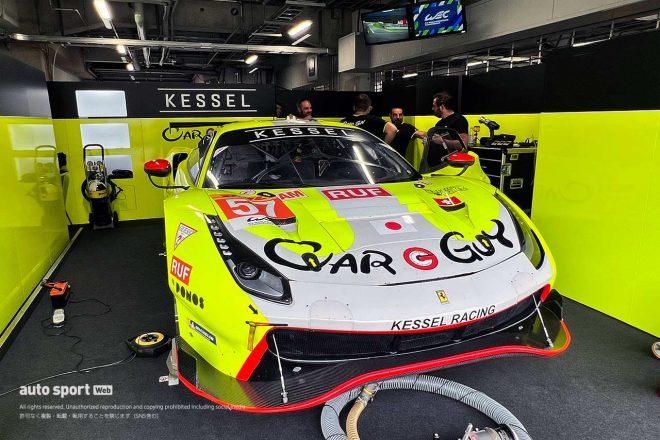 木村武史氏が勝機アリとインタビューで語っていたケッセル・レーシングの57号車フェラーリ488 GTE Evo。まさかの宮田莉朋緊急乗車。