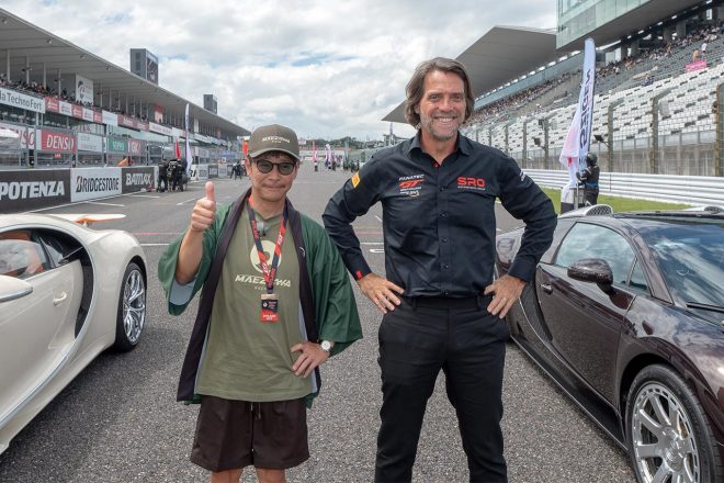GTワールドチャレンジ・アジア第3ラウンド鈴鹿　SRO代表のステファン・ラテルと前澤友作総監督