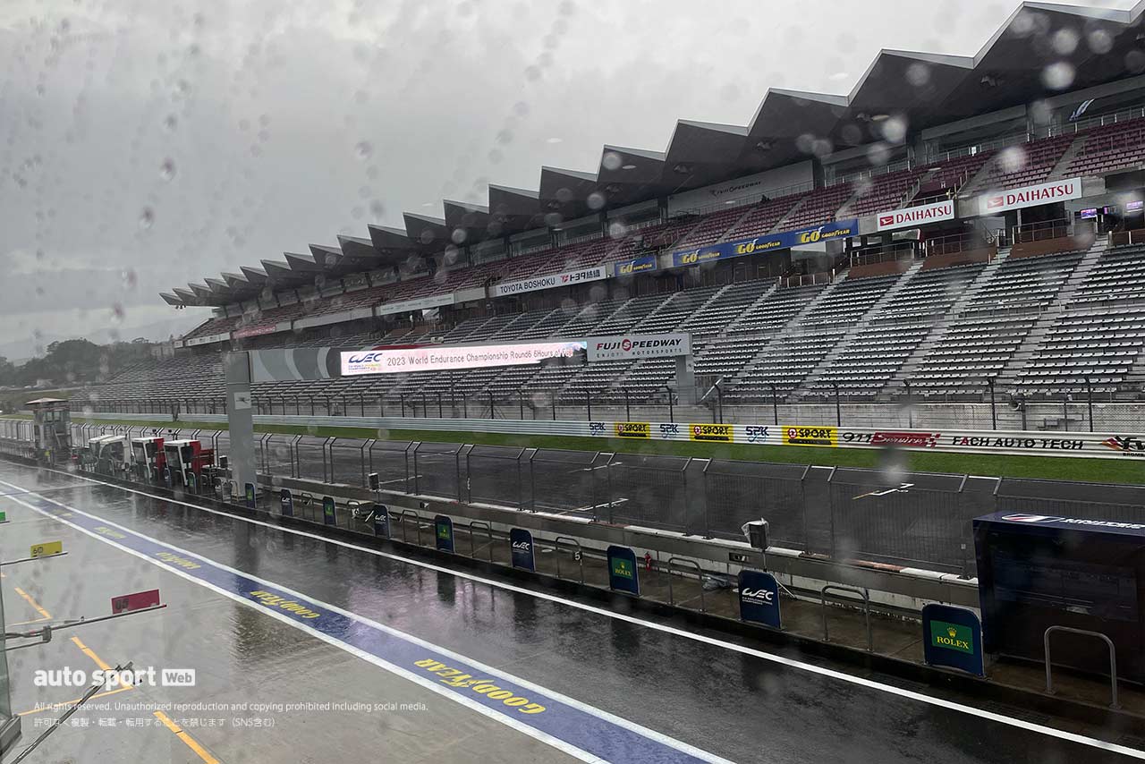 9月8日（金）午前8時の富士スピードウェイの様子