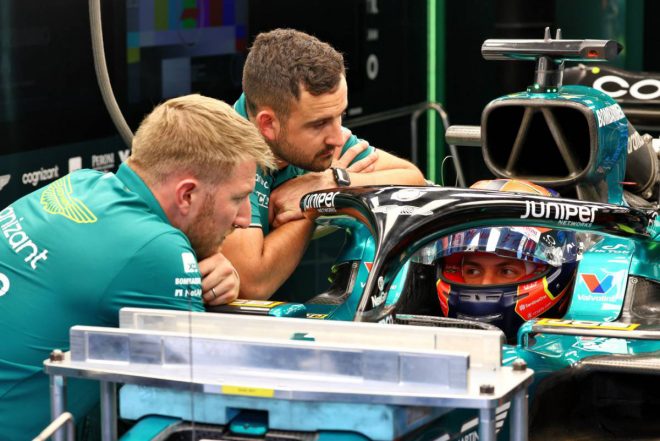 2023年F1第15戦イタリアGPのFP1を担当したフェリペ・ドルゴヴィッチ（アストンマーティン）