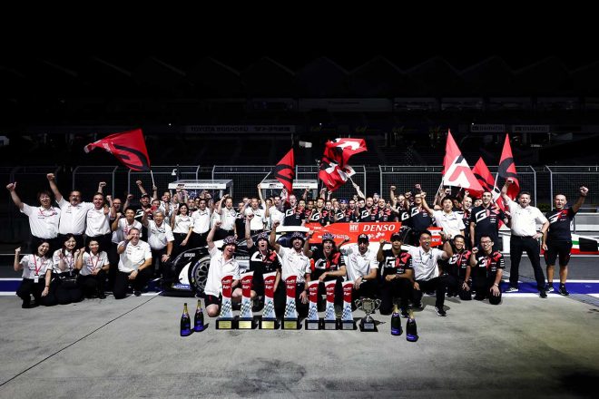 ワン・ツー・フィニッシュとマニュファクチャラータイトルの決定を喜ぶTOYOTA GAZOO Racing