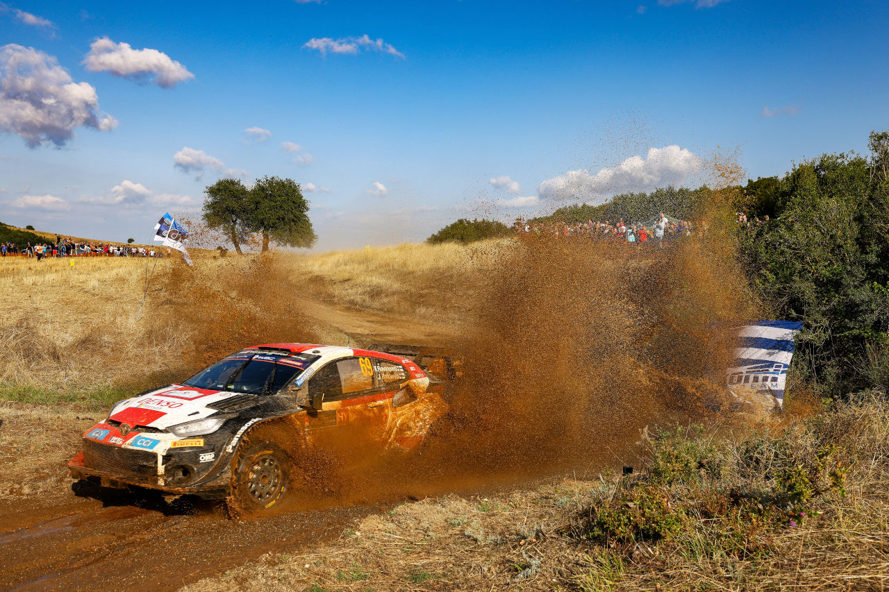 シーズン3勝目をマークしたカッレ・ロバンペラ（トヨタGRヤリス・ラリー1）　2023年WRC第10戦アクロポリス・ラリー・ギリシャ