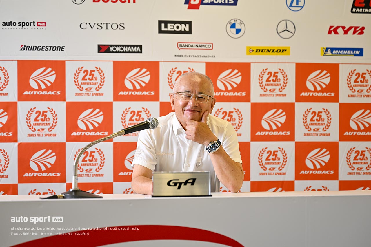 2023スーパーGT第6戦SUGO　GTA定例記者会見に臨んだ坂東正明代表