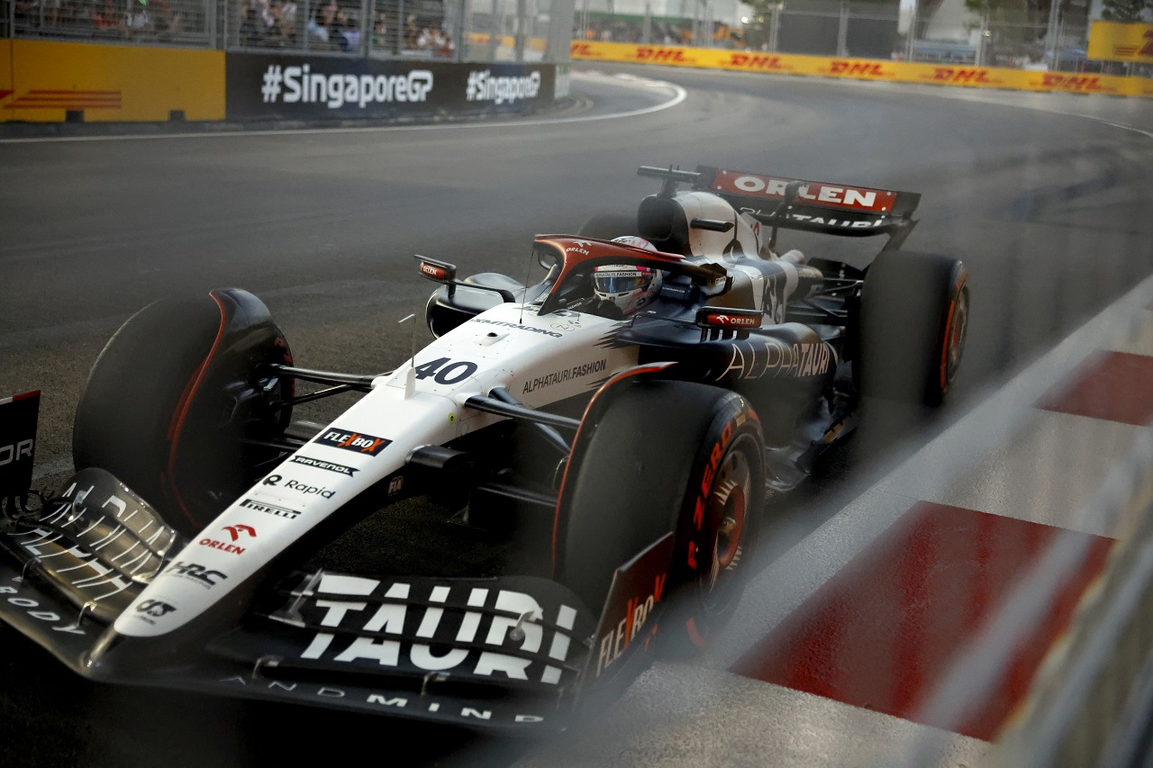 2023年F1第16戦シンガポールGP　リアム・ローソン（アルファタウリ）