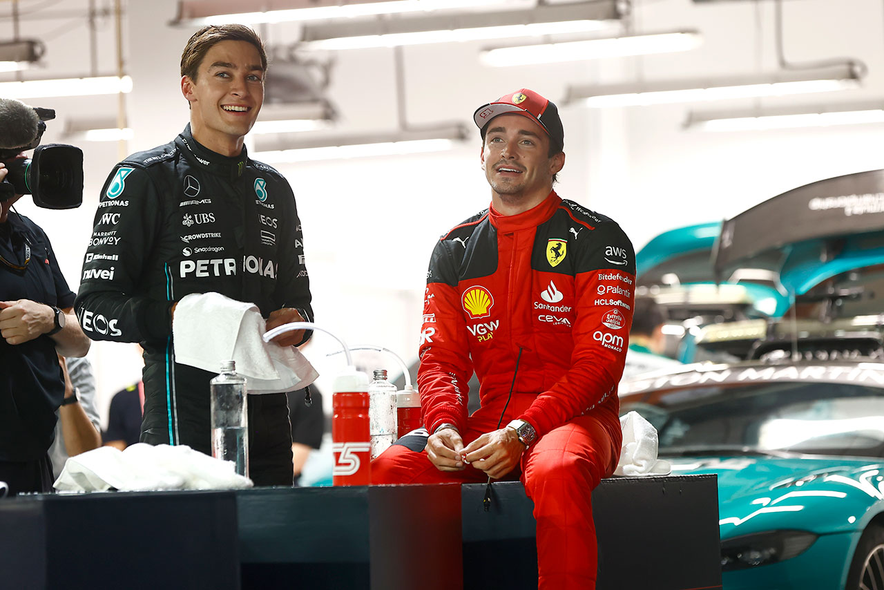 ジョージ・ラッセル（メルセデス）＆シャルル・ルクレール（フェラーリ）