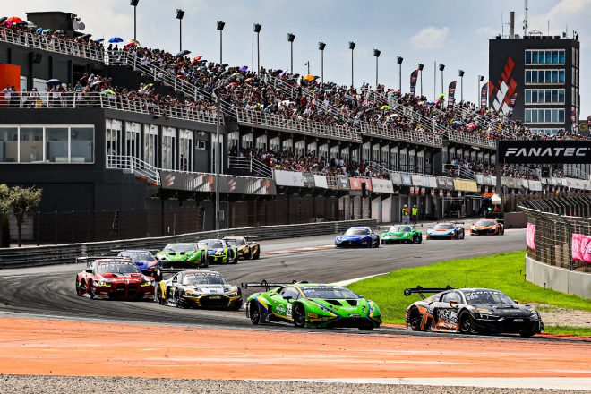 6番手スタートし4番手に浮上した根本悠生/マキシミニアン・ポール組163号車ランボルギーニ・ウラカンGT3エボ(VSR)だったが、レース序盤にトラブルでリタイアに。 2023年GTワールドチャレンジ・ヨーロッパ第8戦バレンシア