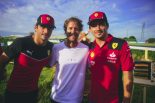 2023年F1第17戦日本GP　シャルル・ルクレールとカルロス・サインツ（フェラーリ）、セバスチャン・ベッテル