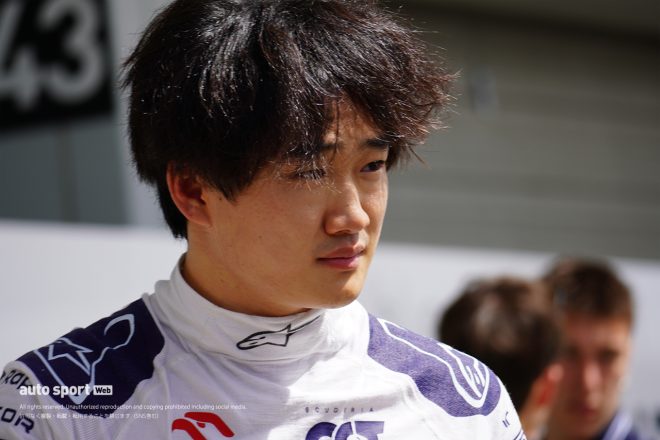 2023年F1第17戦日本GP　苦戦したFP3終了直後の角田裕毅（アルファタウリ）