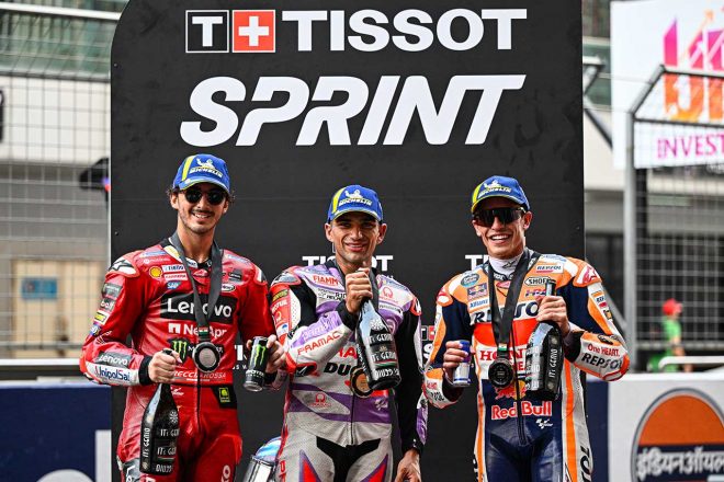 2023MotoGP第13戦インドGP スプリント トップ3