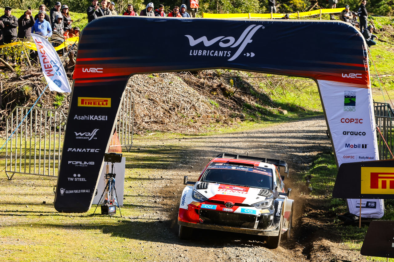 勝田貴元（トヨタGRヤリス・ラリー1）　2023年WRC第11戦ラリー・チリ・ビオビオ