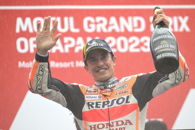 3位表彰台を獲得したマルク・マルケス（レプソル・ホンダ・チーム）／2023MotoGP第14戦日本GP 決勝