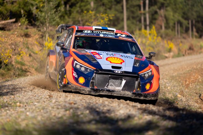 エサペッカ・ラッピ（ヒョンデi20 Nラリー1）は初日にクラッシュ。SS1でリタイアとなった。　2023年WRC第11戦ラリー・チリ・ビオビオ