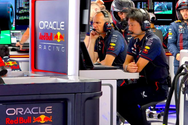 2023年F1第17戦日本GP　ホンダ・レーシングの湊谷圭祐（チーフレースエンジニア）
