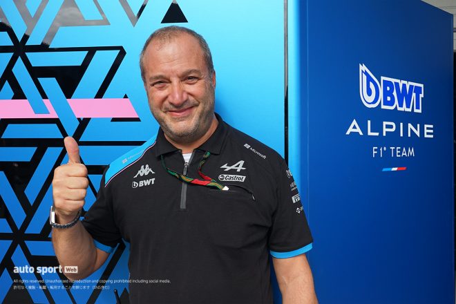 2023年F1第17戦日本GP アルピーヌF1のパートナーシップ・マネジメント部門の責任者を務めるルカ・マッツォッコ氏
