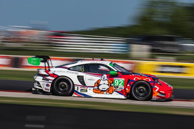 2023年のIMSAウェザーテック・スポーツカー選手権GTDクラスに参戦しているケリーモス・ウィズ・ライリーの92号車ポルシェ911 GT3 R