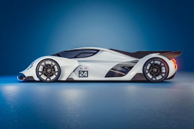 水素燃料プロトタイプ“3代目”のトップスピードは320km／hが想定される。これはH24（2代目）がル・マンで記録した290.8km／hを上回るもの