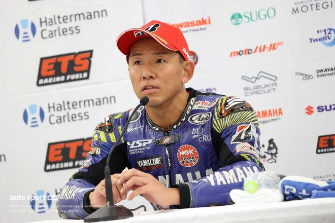 ダブルポールポジションを獲得した中須賀克行（YAMAHA FACTORY RACING TEAM）／2023全日本ロード第8戦鈴鹿 JSB1000予選