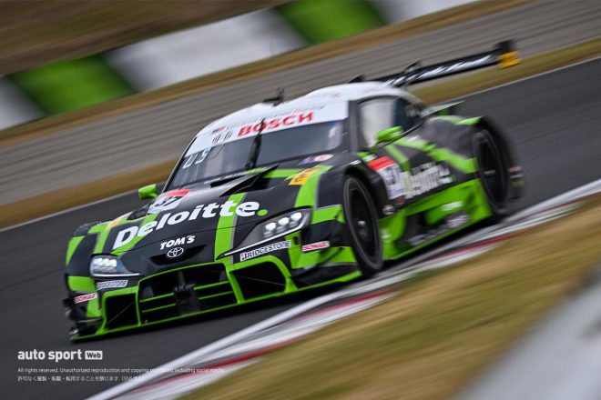 2023スーパーGT第7戦オートポリス　Deloitte TOM’S GR Supra（笹原右京／ジュリアーノ・アレジ）