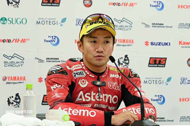 ポールポジション獲得の渡辺一馬（Astemo HondaDream SI Racing）／2023全日本ロード第8戦鈴鹿 ST1000 予選