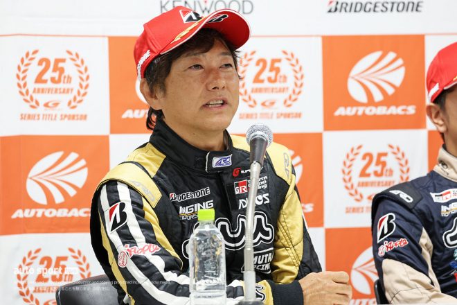 2023スーパーGT第7戦オートポリス　会見に出席した加藤寛規（muta Racing GR86 GT）