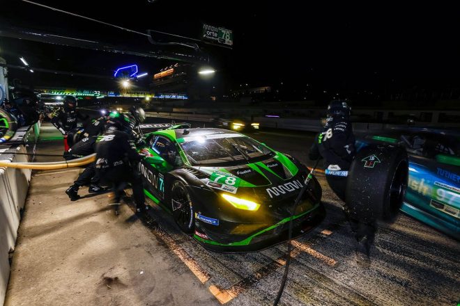 GTDクラスで初優勝を飾ったフォルテ・レーシング・パワード・バイ・USレーストロニクスの78号車ランボルギーニ・ウラカンGT3