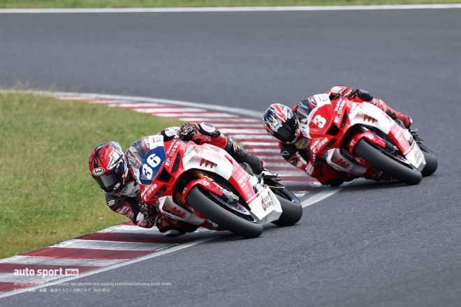 高橋巧と高橋裕紀（JAPAN POST HondaDream TP）／2023全日本ロード第8戦鈴鹿 ST1000 レース2