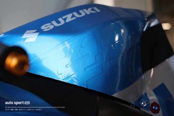 チーム・スズキ・エクスターのカラーリングでを纏うAutoRace Ube Racing TeamのスズキGSX-R1000R／2023全日本ロード第8戦鈴鹿 レース2