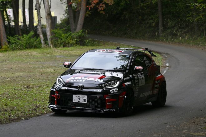 奴田原文雄／東駿吾（ADVAN カヤバ KTMS GRヤリス）　2023年全日本ラリー第8戦高山