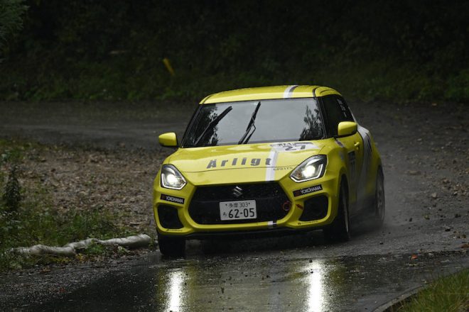 内藤学武／大高徹也（YHアーリット スイフト）　2023年全日本ラリー第8戦高山
