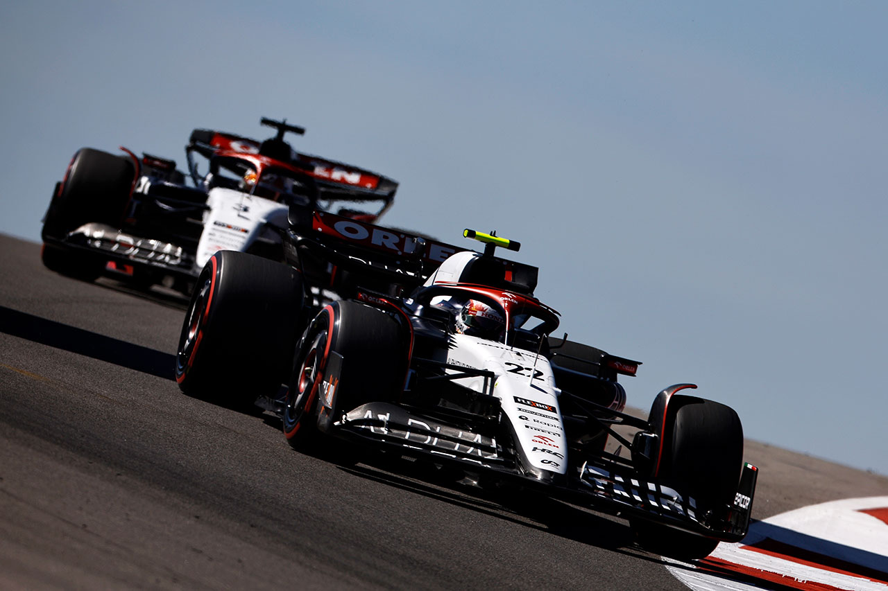 2023年F1第19戦アメリカGP　角田裕毅＆ダニエル・リカルド（アルファタウリ）