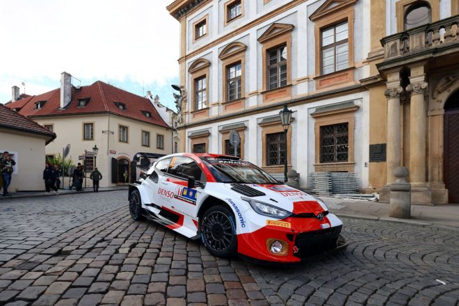 勝田貴元/アーロン・ジョンストン組(トヨタGRヤリス・ラリー1) 2023年WRC第12戦セントラル・ヨーロピアン・ラリー