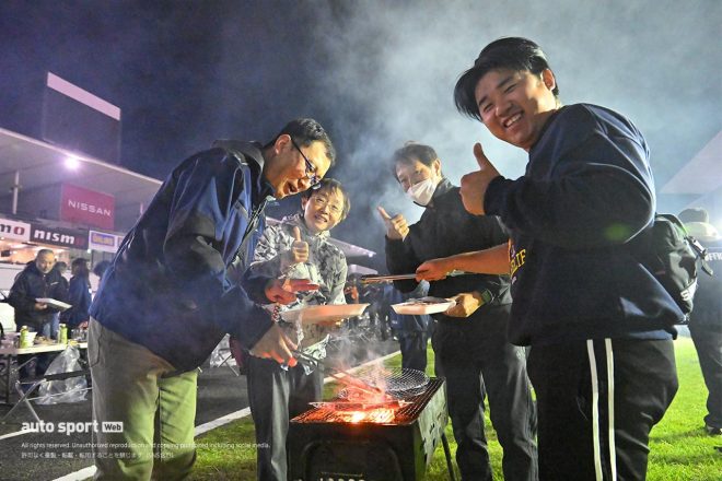 2023スーパーフォーミュラ第8戦鈴鹿　オフィシャルの皆さん向けのバーベキュー大会の様子