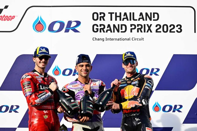 2023MotoGP第17戦タイGP 表彰式