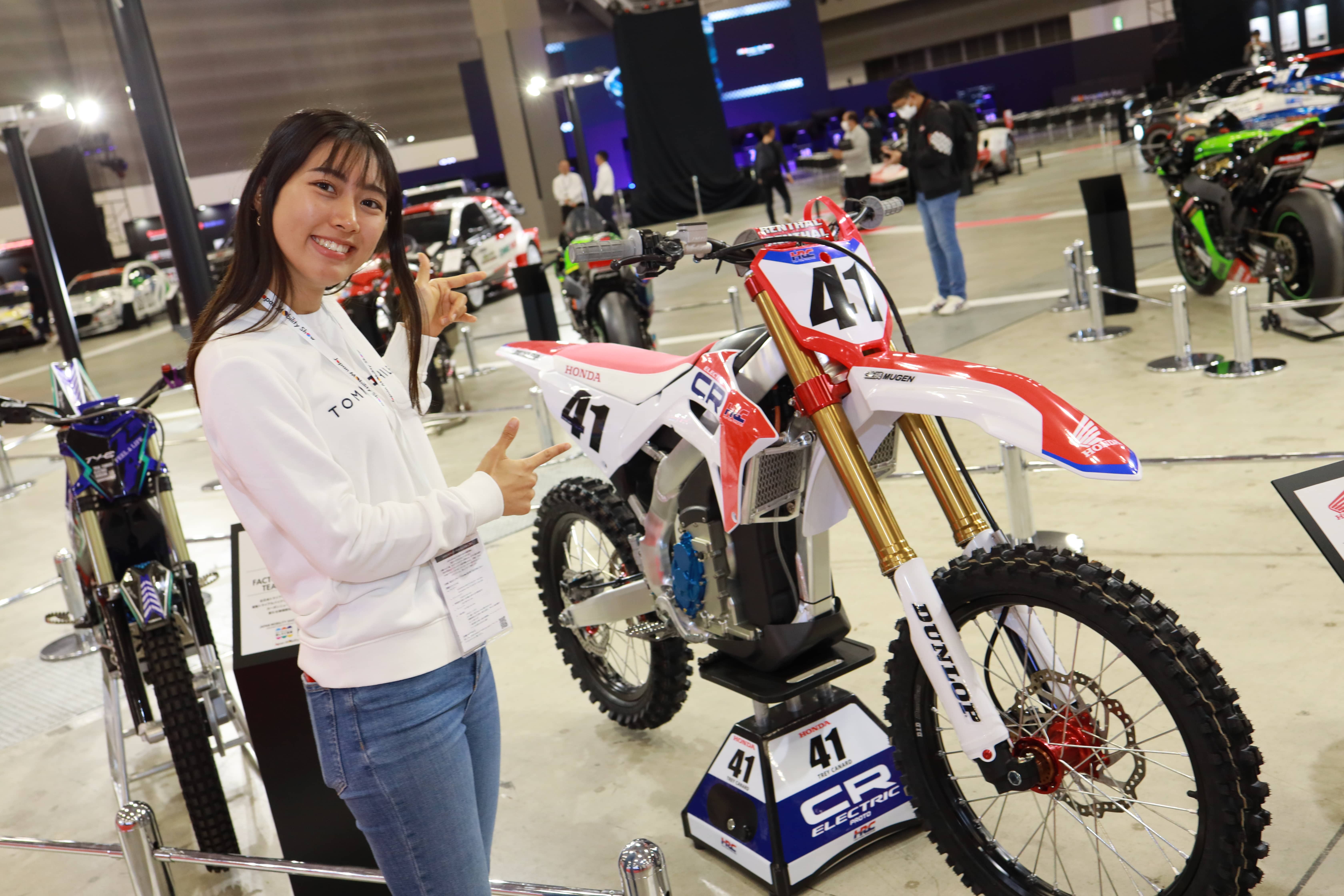 10/29にレースデビューしたホンダのEVモトクロスバイク「CR ELECTRIC PROTO」。