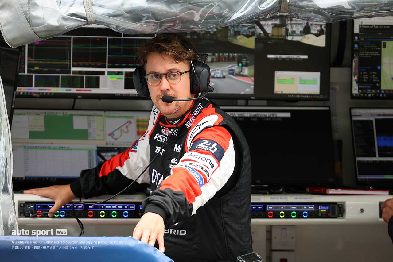2023年、WEC世界耐久選手権のハイパーカークラスに参戦するトヨタGAZOO Racingで8号車のレースエンジニアを務めるライアン・ディングル氏