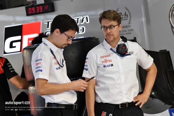 2023年、WEC世界耐久選手権のハイパーカークラスに参戦するトヨタGAZOO Racingで8号車のレースエンジニアを務めるライアン・ディングル氏