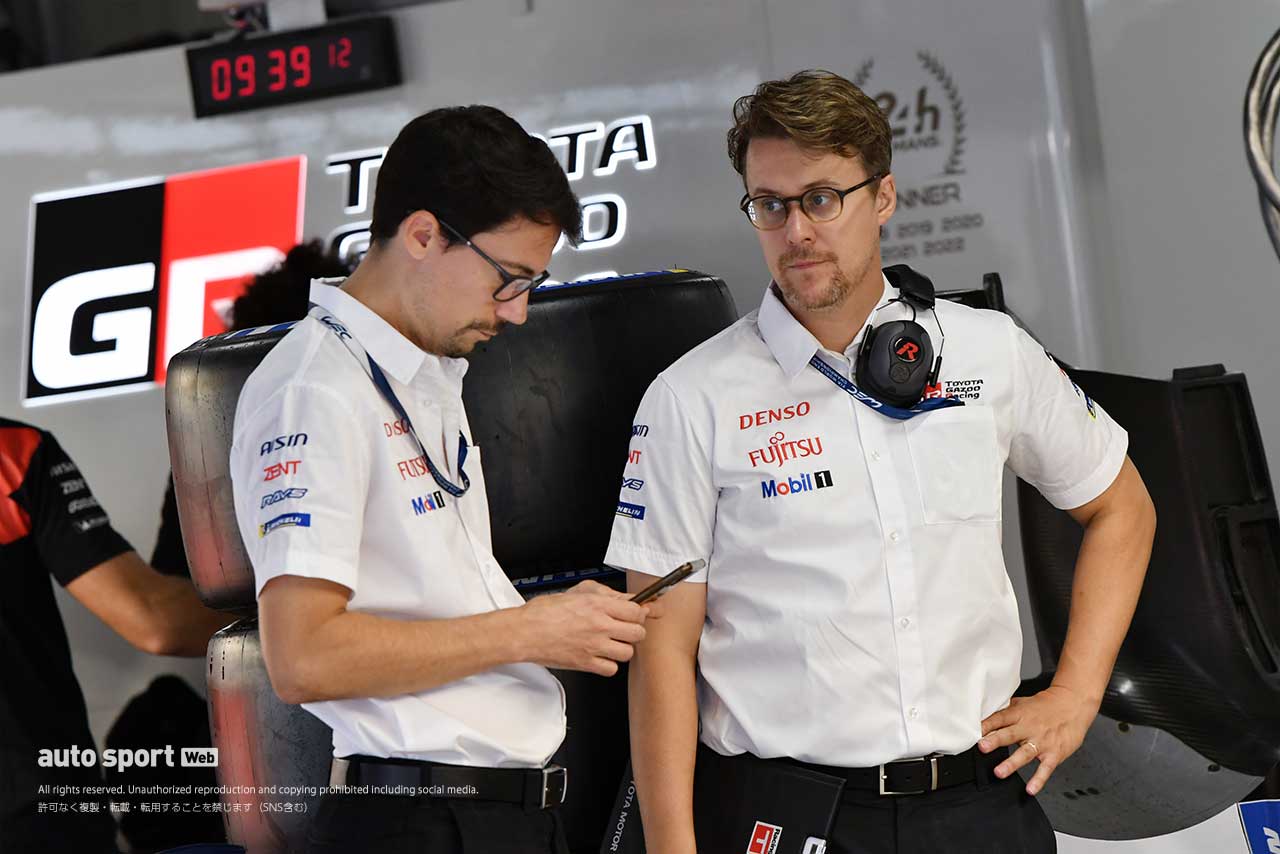 2023年、WEC世界耐久選手権のハイパーカークラスに参戦するトヨタGAZOO Racingで8号車のレースエンジニアを務めるライアン・ディングル氏