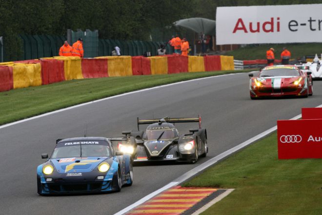 チーム・フェルバーマイヤー・プロトンの88号車ポルシェ911 GT3 RSR（997）　2012年WECスパ・フランコルシャン6時間レース