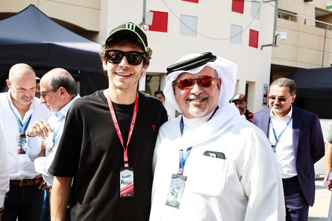 WEC第7戦決勝翌日に予定されているルーキーテスト参加のため、バーレーンに姿を見せたバレンティーノ・ロッシ