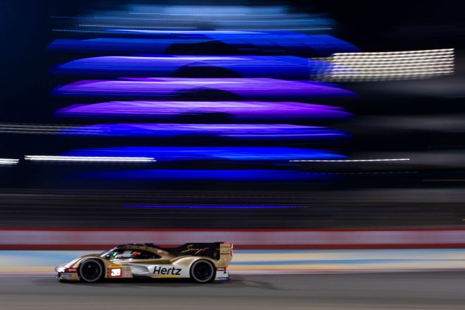 フェラーリ499Pと表彰台を争った38号車ポルシェ963（ハーツ・チーム・JOTA）　2023年WEC第7戦バーレーン8時間レース