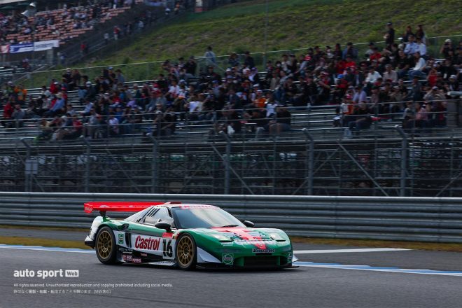2023スーパーGT第8戦もてぎ　デモランを行ったカストロール無限NSX