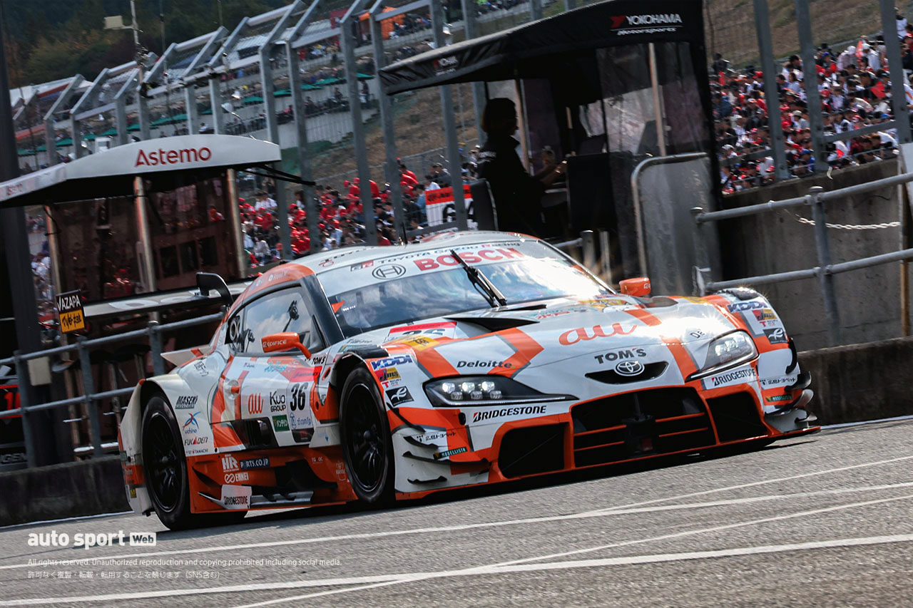 2023スーパーGT第8戦もてぎ　au TOM’S GR Supra（坪井翔／宮田莉朋）