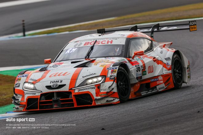 2023スーパーGT第8戦もてぎ　au TOM’S GR Supra（坪井翔／宮田莉朋）