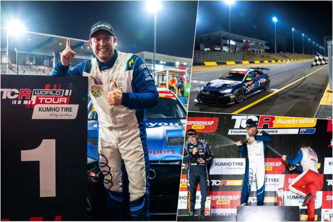 レース3で勝利したロブ・ハフ(コムトゥユー・レーシング/アウディRS3 LMS 2)が、選手権首位ノルベルト・ミケリス(BRCヒョンデN スクアドラ・コルセ/ヒョンデ・エラントラN TCR)に1点差まで詰め寄っている