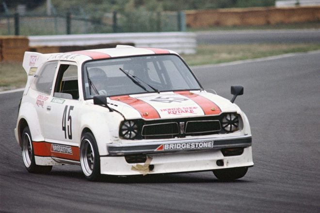 1978年『鈴鹿500マイル自動車レース』で高武富久美が駆った明和シビック