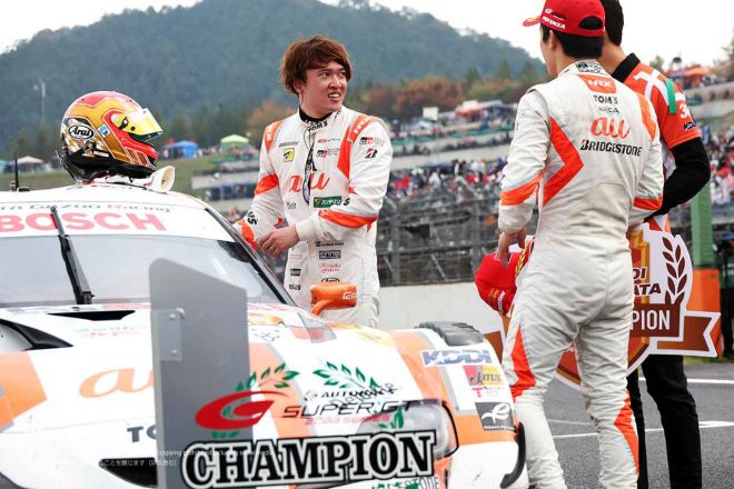 2023スーパーGT第8戦もてぎ　坪井翔／宮田莉朋（au TOM’S GR Supra）