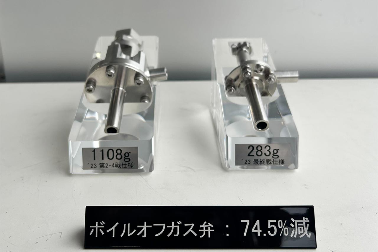 2023スーパー耐久第7戦富士　ORC ROOKIE GR Corolla H2 conceptの軽量化されたボイルオフガス弁